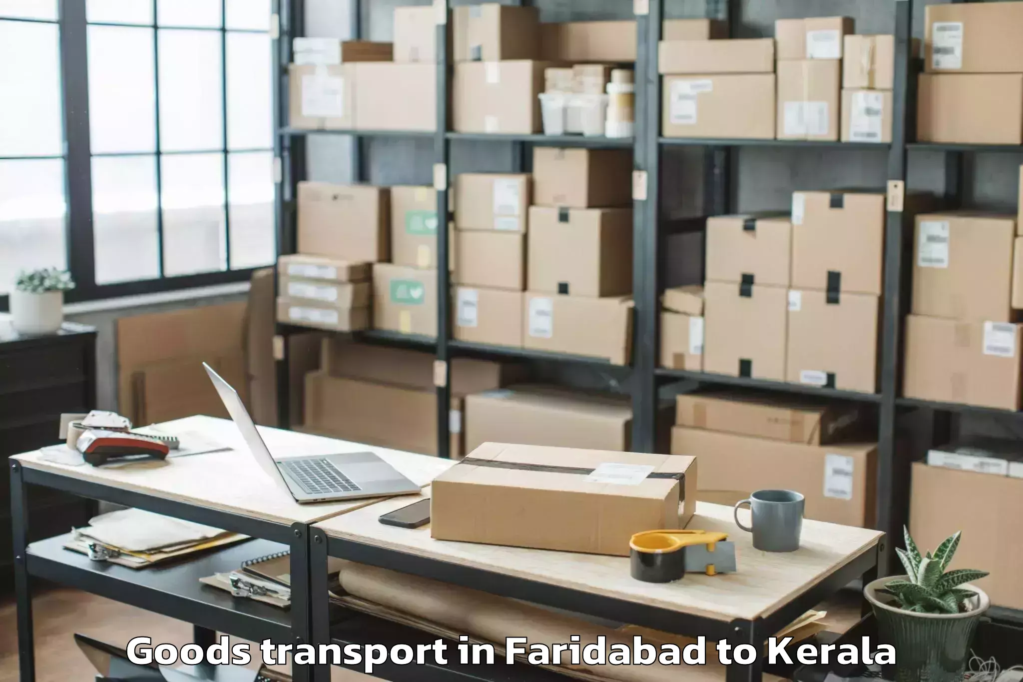 Faridabad to Thekkumbhagam Goods Transport Booking